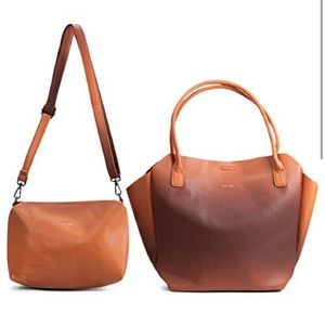 Pixie mood tote with crossbody as well. Nutmeg ombré